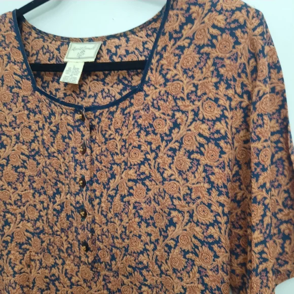 *SOLD*Vintage April Cornell Cottagecore Maxi dress - Picture 3 of 10